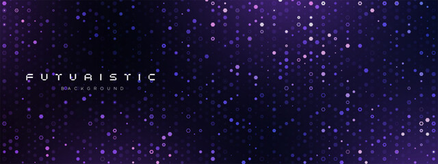 Futuristic Tech Fintech Background Abstract Pixel Pattern. Abstract Business Tech Science Vector Backdrop.Digital fading points isolated background for print net design.