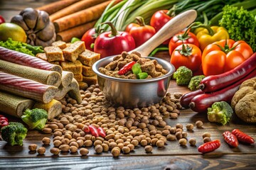 Gourmet Dog Food Ingredients: Kibble, Bones & Natural Recipe