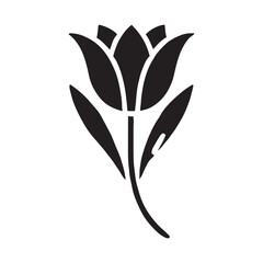 Fresh tulip vector art for your floral designs - Tulip silhouette - Tulip vector - Tulip illustration - flower silhouette - floral silhouette
