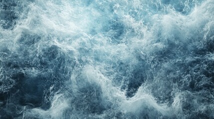 Obraz premium A textured abstract resembling a stormy ocean, with rough blue and gray brushstrokes