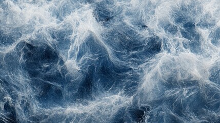 Obraz premium A textured abstract resembling a stormy ocean, with rough blue and gray brushstrokes
