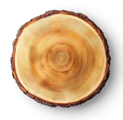 A detailed close up of a tree stump revealing the annual rings of a tree