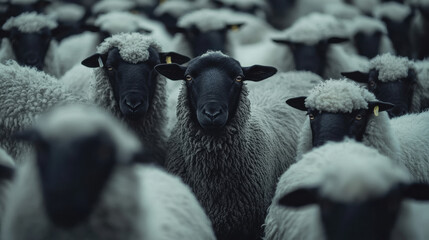 The Black Sheep In The Herd Of White Sheep