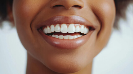 Fototapeta premium teeth Before and after yellow teeth to white teeth