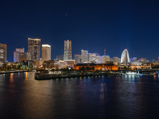 Yokohama city night view Japan