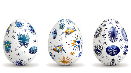 Decorative minimalist eggs