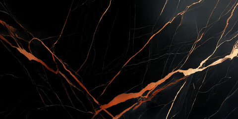 Dark marble texture with elegant golden veins