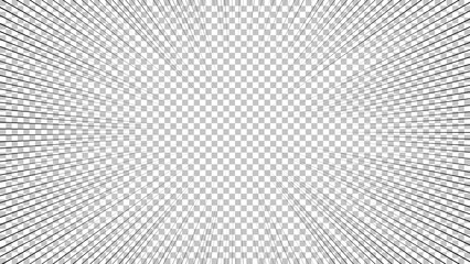 Black comic book transparent background