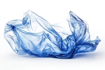 Fototapeta premium Close-up of a plastic bottle on a white background. The concept of recycling. A used plastic bottle, crushed and crumpled on a white background. The concept of 