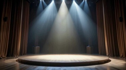 stage with spotlight perfect for product presentation advertisement 