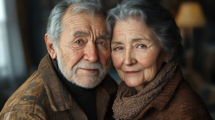 Romantic senior couple embracing on valentine's day for love and companionship inspiration