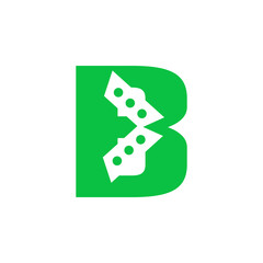 the logo is pictogram letter B and chat. Unique and elegant.