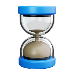 Hourglass 3d render icons