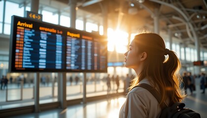 A female farmer gently holds a healthy green seedling growing in the fertile soil, with a well-balanced composition, shallow depth of field, highly detailed, and space left for text.