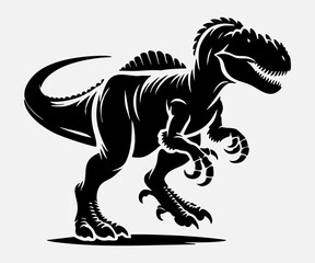 Dinosaur Silhouette Vector Illustration