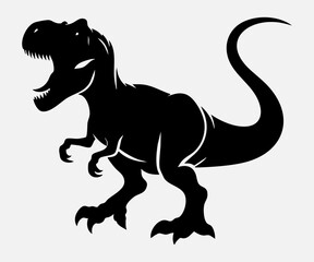 Obraz premium Dinosaur Silhouette Vector Illustration