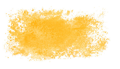 Gemalte Farbspur in orange als Hintergrund