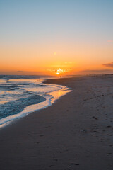 Solitary moments under the golden hues of a setting sun.