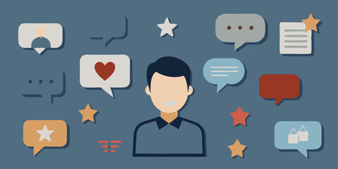 Feedback line icon set. Set of 30 outline icons related to messages, calls, rating, bubbles. Linear icon collection. Feedback review outline icons collection. Editable stroke. Vector illustration.