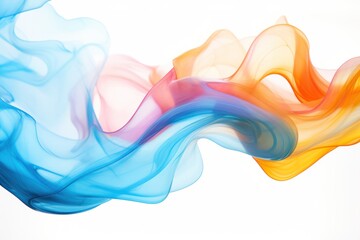 Fluid and artistic swirl of liquid colors blending seamlessly in a harmonious flow, showcasing the subtle interactions of hues