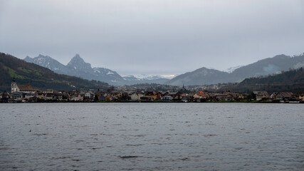 Lakeside at Lake Zug, Arth Switzerland