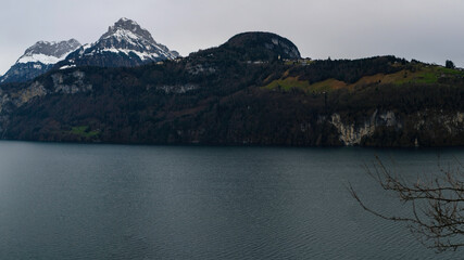 Lakeside at Lake Lucerne, Switzerland
