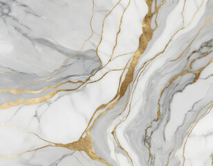 Fototapeta premium marble wall with gold cracks texture