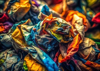 Fototapeta premium Macro Close-up of Newspaper Texture, Business Background, Abstract Print, Grunge Paper