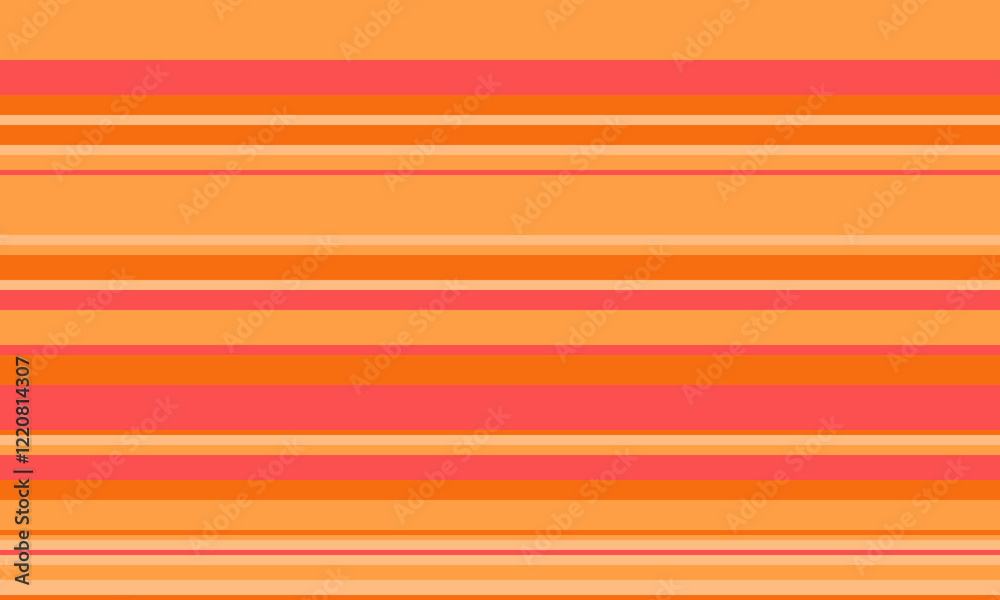 Aufkleber geometric stripes seamless vector pattern with horizontal lines in varied colours, creating an abstr