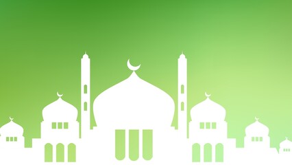 The Beauty of Islamic Architecture A Mosque Illustration Background Reflecting Peace and Unity