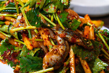 spicy marinated anchovies