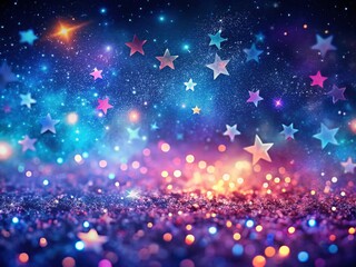 Magical Bokeh Starry Night Sky: Sparkling Celestial Wonderscape