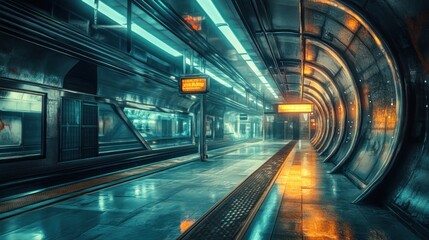 A Futuristic Subway System.