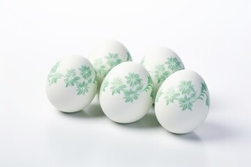 easter eggs in a nest