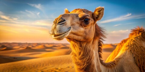 Majestic Dromedary Camel in the Sahara Desert - Candid Shot