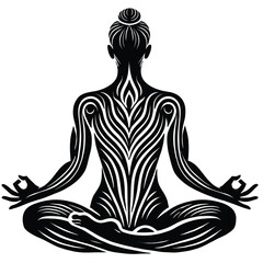 Meditating Silhouette