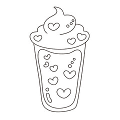 valentine, dessert, sweet, cute, doodle, cartoon, design, delicious, food, art, drawing, love, valentine's day
