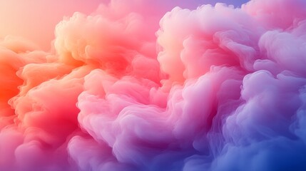 Fototapeta premium Dreamy Abstract Pink Clouds in Soft Glow