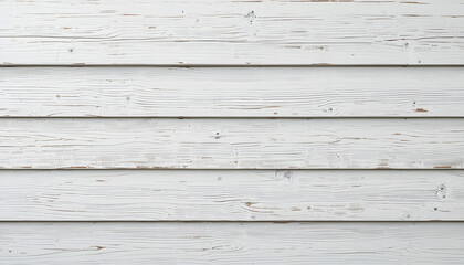 Obraz premium White Painted Horizontal Wood Planks Background Texture
