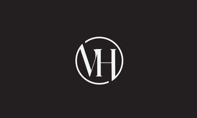 VH, HV, V , H , Abstract Letters Logo Monogram