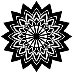 Gradient Mandala Vector Design