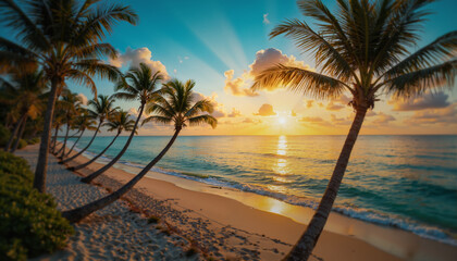 Serene Sunset by the Beach