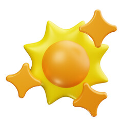 Sun 3d render icons