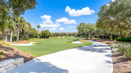 Obraz premium Golfing florida landscape