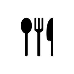 
FORK SPOON AND PISO simple vector icon design template