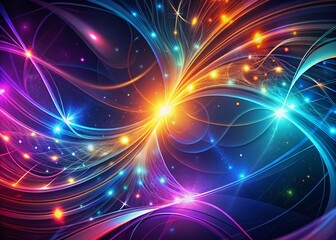 Fototapeta premium Abstract Light Trails Texture Pattern for Business Promotion - Stock Photo