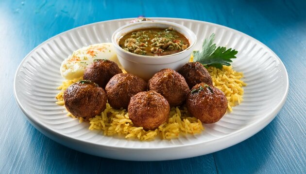 idali served on a white ceramic plate