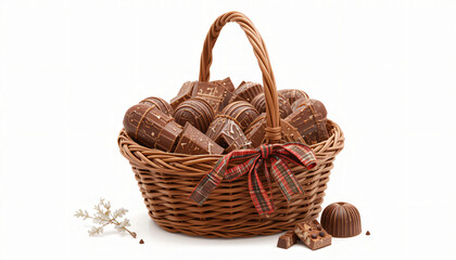 basket with Manny chocolate, Happy chocolate day2025