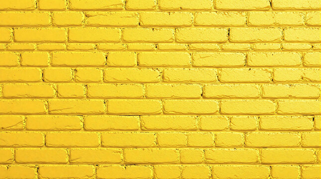 yellow brick wall texture background
