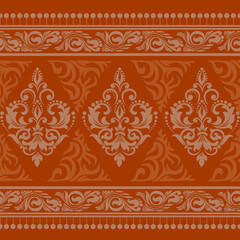 damask pattern with a classic floral design.African embroidery patterns, paisley, boho, floral ikat, ethnic floral designs, ikat sari, ikat patterns and ethnic patterns.	